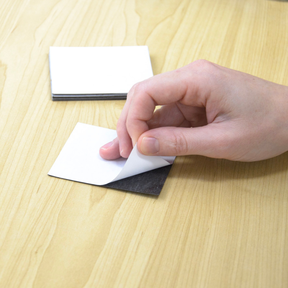 Self-Adhesive Business Card Magnets – 72mm x 64mm | 10 Pack