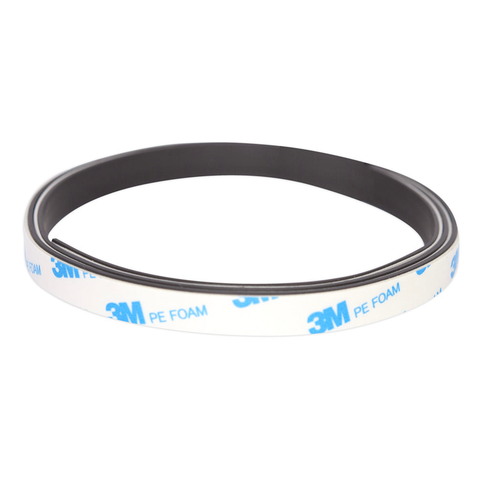 Magnafix Magnetic Tape with 3M White Foam Adhesive | 12.5mm x 1.5 mm x PER METRE | Supplied As Continuous Length | PART A