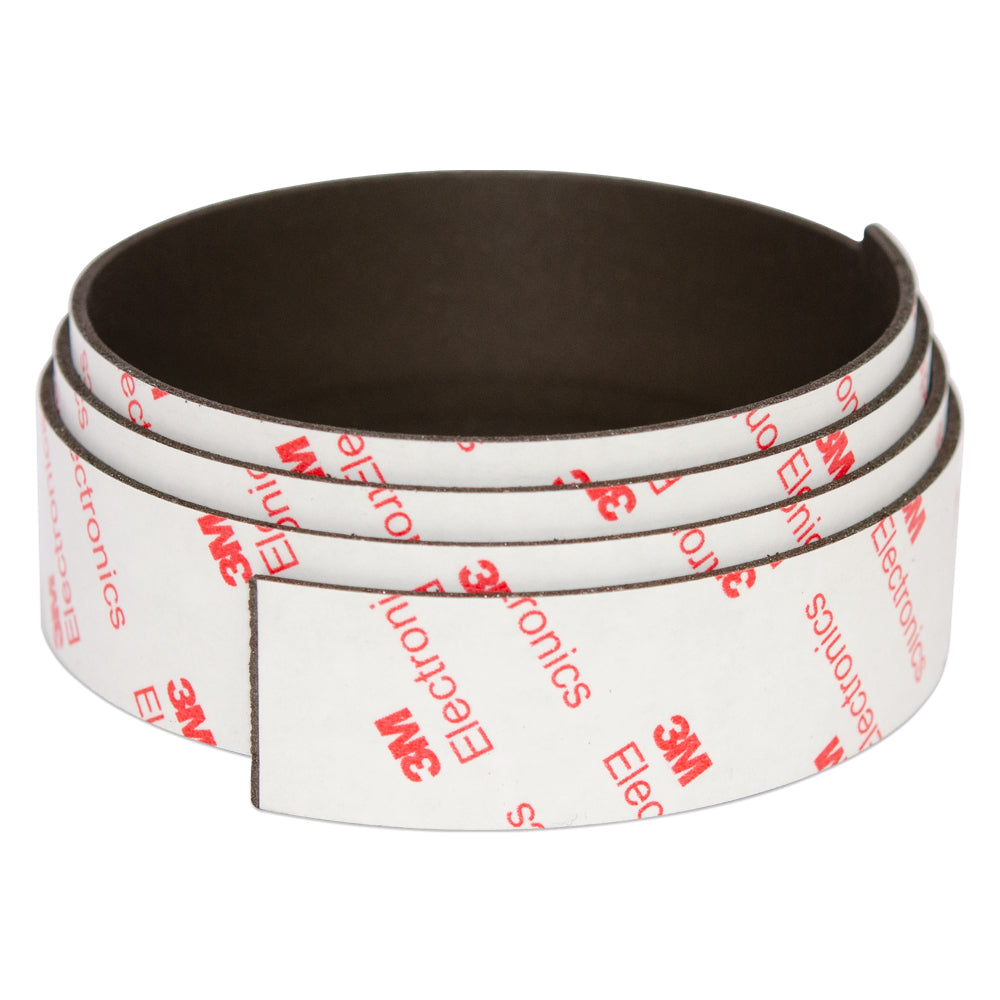 Neodymium NeoFlex® Magnetic Strip - 25mm x 1.5mm | 2 Metres | 3M Adhesive Tape