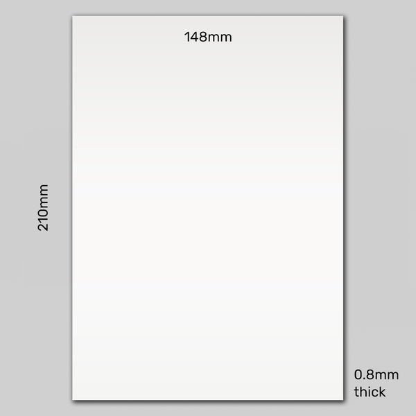 Rewritable A5 White Gloss Magnetic Label | 210mm x 148mm x 0.8mm