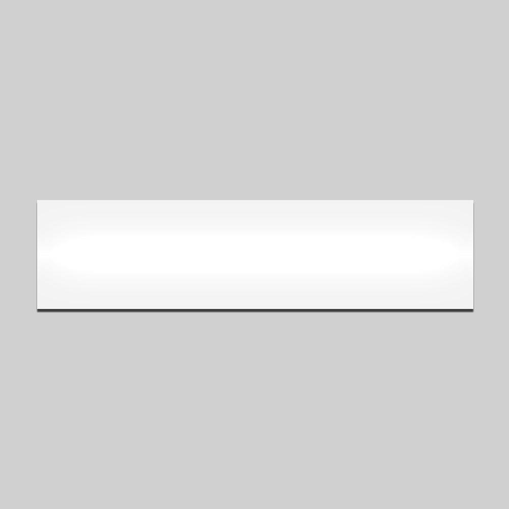 Rewritable Magnetic Label - 200mm x 50mm - 0.8mm | Gloss White