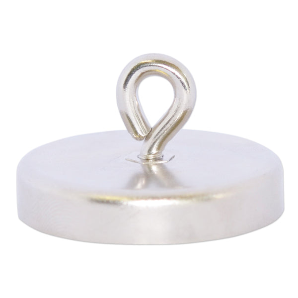 Ferrite Pot Magnet - 40mm x 8mm with Eyelet Hook