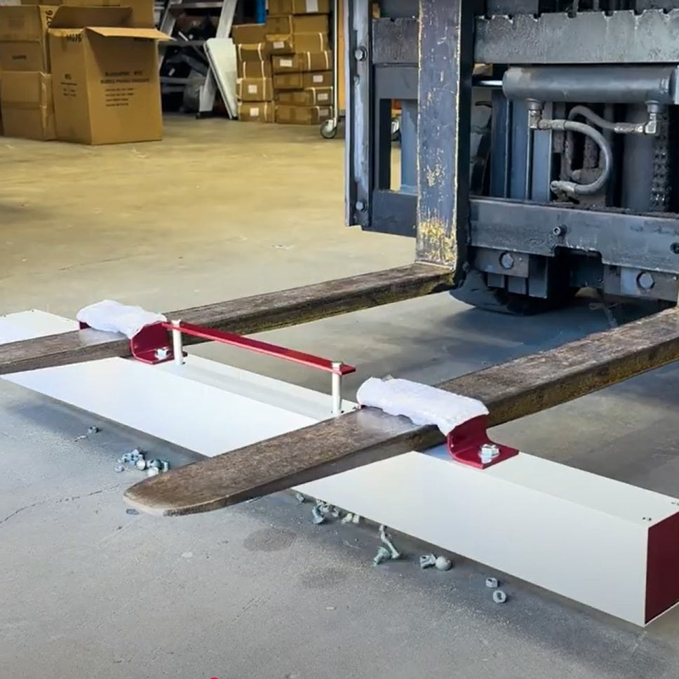 Forklift Magnetic Sweeper 48 inch | Self-Cleaning