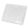 Magnetic Name Badge with Clear Horizontal Plastic ID Card Holder | 4"x 3" | 1 PACK