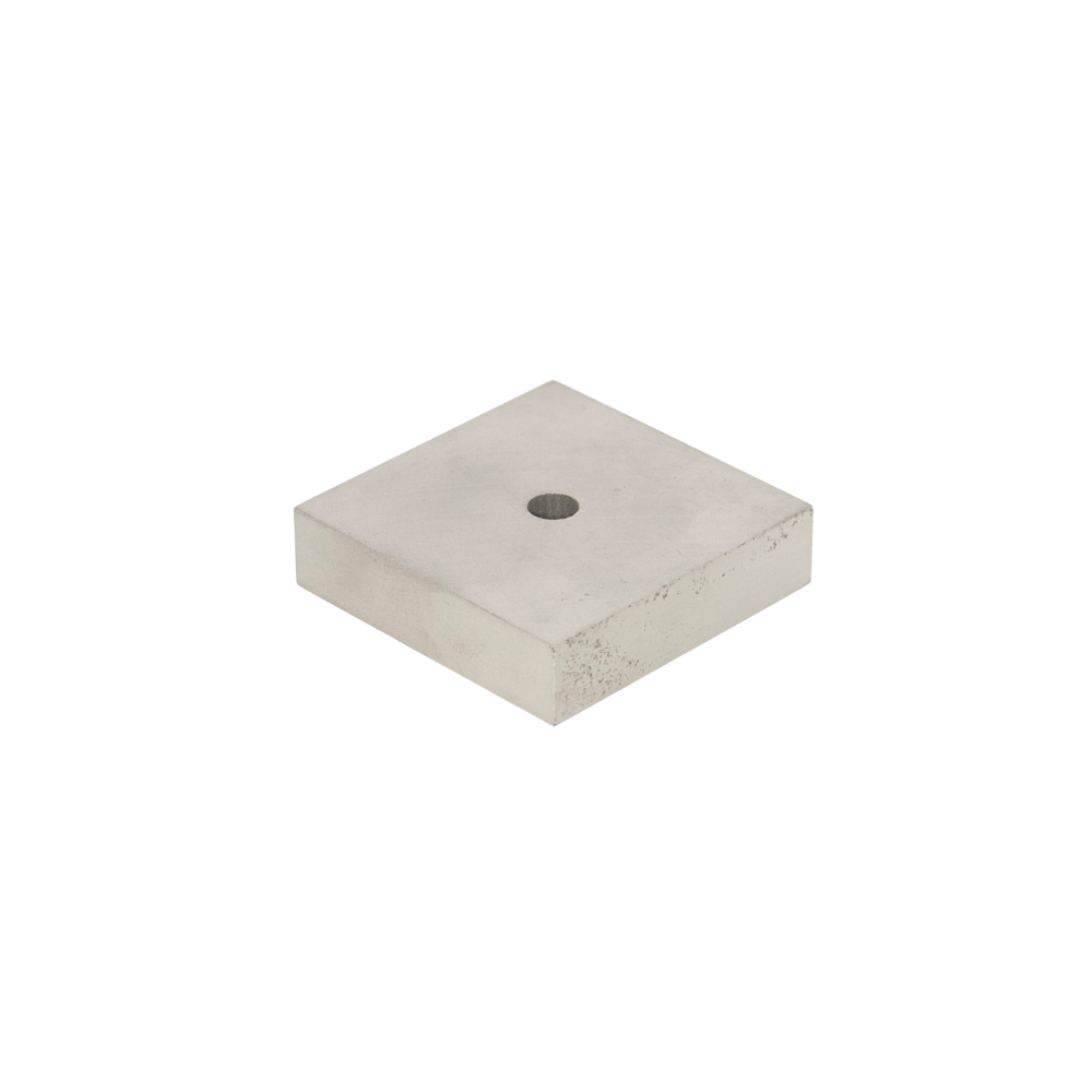 Samarium Cobalt Block Magnet – 50mm (W) x 50mm (L) x 12.5mm (H) with centre hole D7mm | S280 Grade (YXG28)