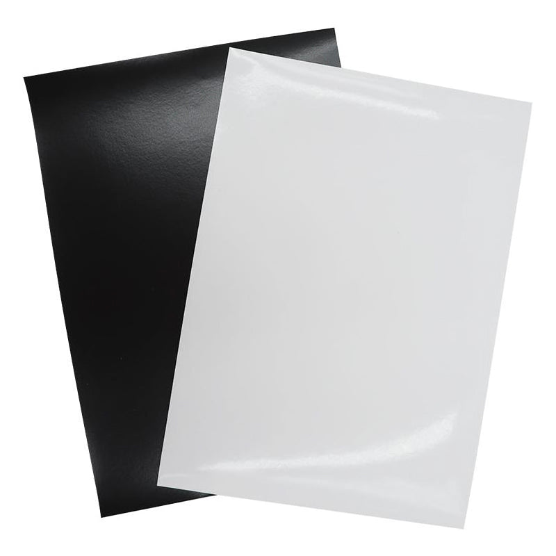 A3 Magnetic Sheet | 297mm (W) x 420mm (L) x 0.6mm (T) | White Gloss PVC