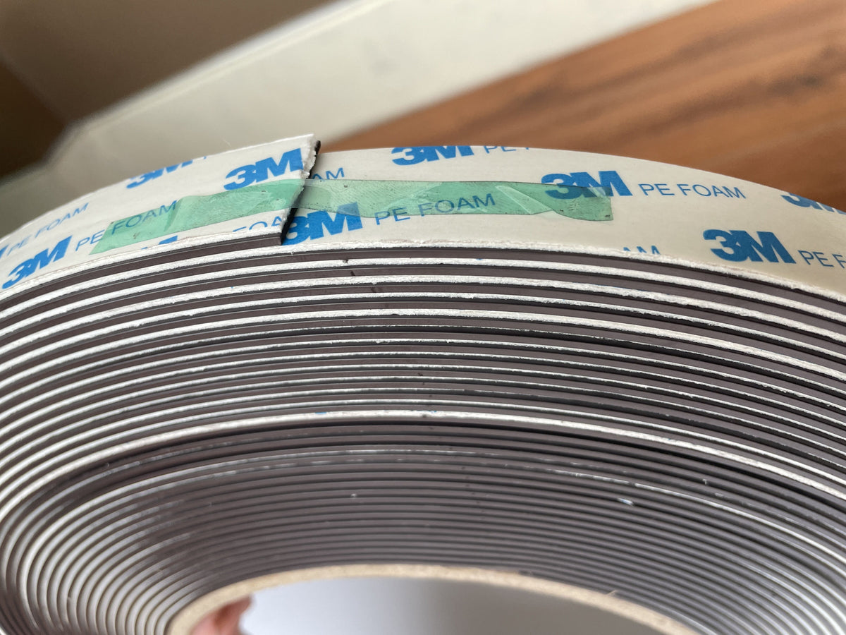 Magnafix Magnetic Tape with 3M White Foam Adhesive | 12.5mm x 1.5mm x 32m ROLL | PART A