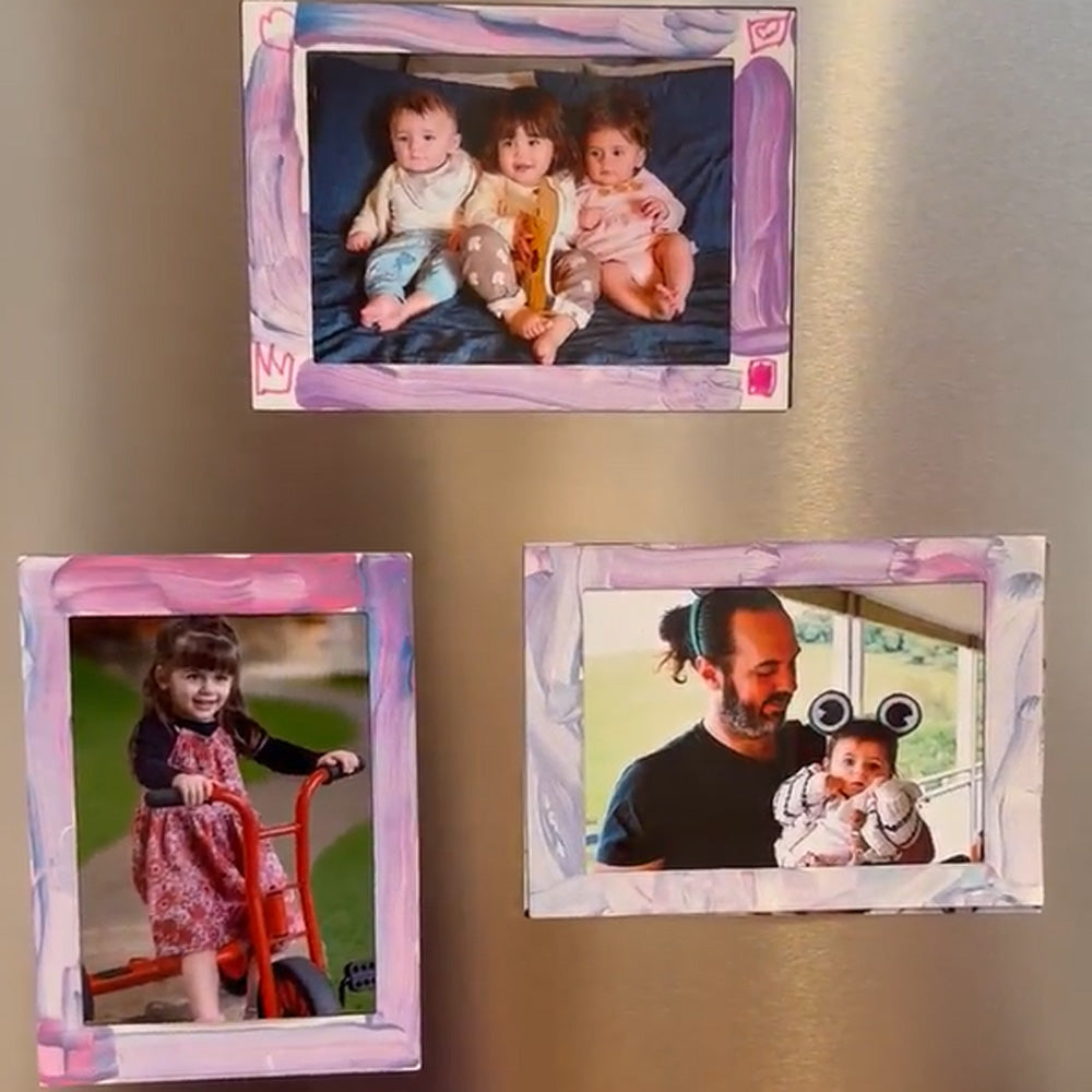 White Magnetic Photo Frames – 177mm x 127mm x 0.5mm | 3 Per Pack