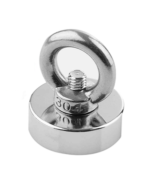 Neodymium Pot Magnet SS304 EYEBOLT - D36mm (4kg) | Recovery Fishing Magnet