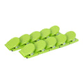 Lime Green Square Round Memo Clip Magnets | 30mm | 10 Pack