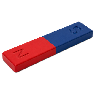 Ferrite Block Magnet - 75mm x 18mm x 6.5mm | North South Painted