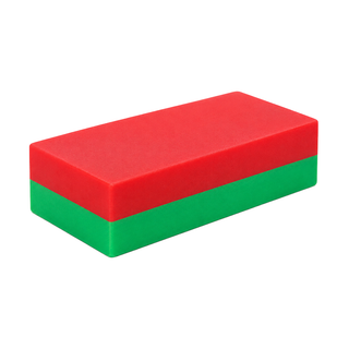 Ferrite Block Magnet - 52mm x 25mm x 12.7mm | North South Marked