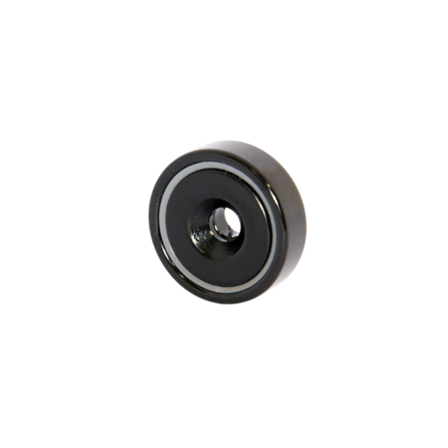 Neodymium Countersunk Pot Magnet with Black Epoxy Coating | D32mm x 8mm | Black Epoxy Coating | Rust Resistant