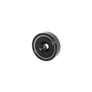 AMF Magnetics Neodymium Countersunk Pot Magnet D25mm x 8mm Rust-Resistant Black Epoxy Coating