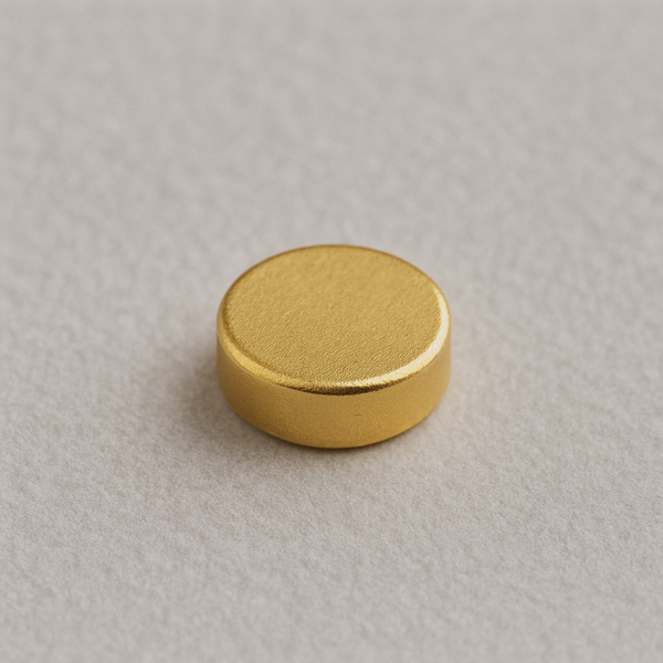 Neodymium Disc Magnet - 4.75mm x 1.5mm | Gold Coating