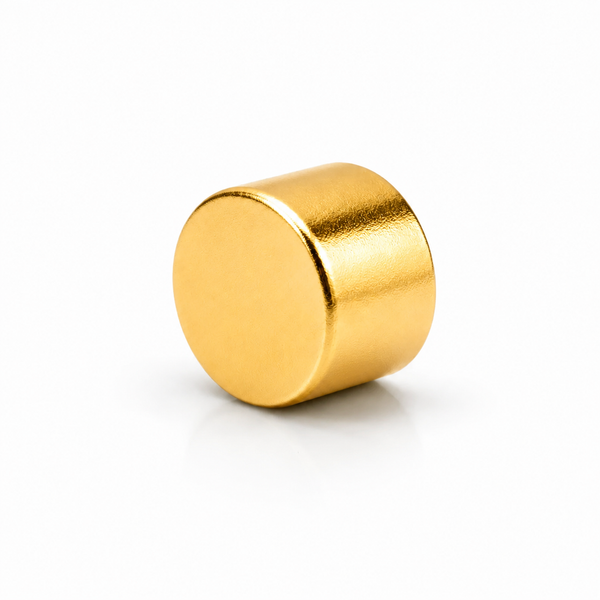 Neodymium Disc Magnet - 3mm x 2mm | Gold Coating
