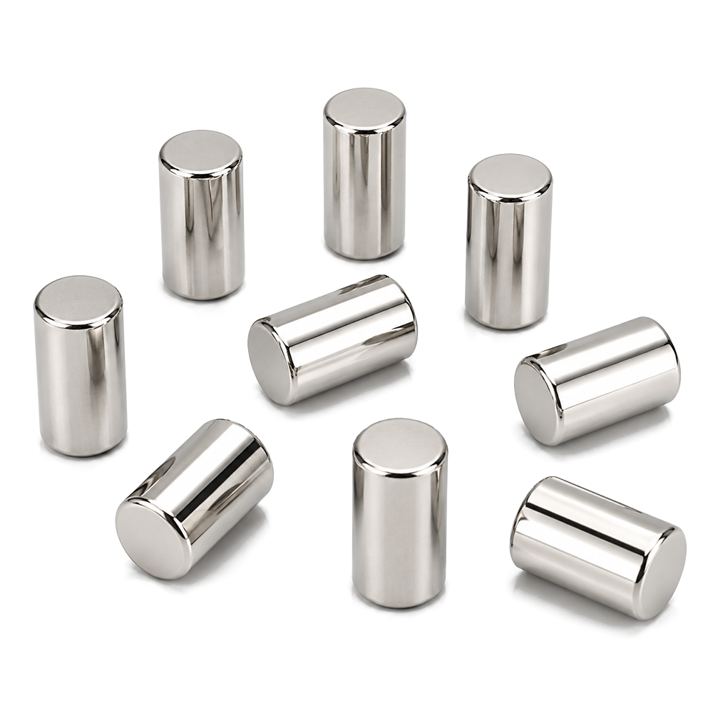 Neodymium Cylinder Magnet - 6.35mm x 12.7mm | N42 | Diametrically Magnetised