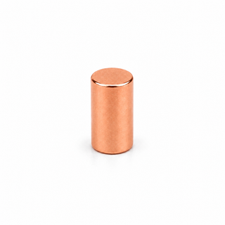 Neodymium Cylinder Magnet - 4mm x 10mm | N38 | Copper Coated