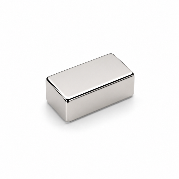 Neodymium Block Magnet - 21mm (L) x 13mm (W) x 8mm (H) | N50 | Magnetised Through 21mm Length