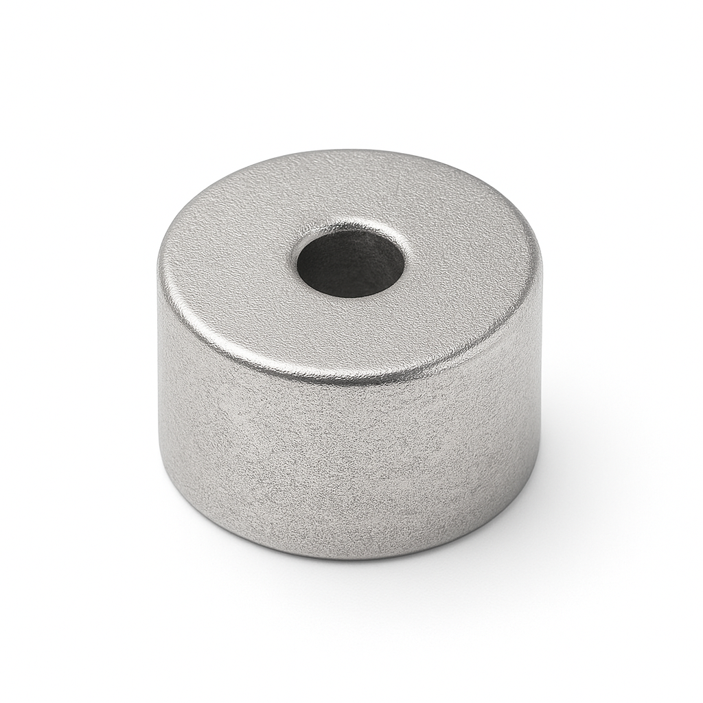 AMF Magnetics Neodymium Ring Magnet - 20mm (OD) x 4mm (ID) x 12.7mm (H)