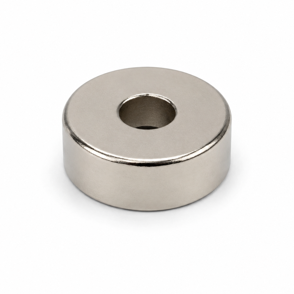 AMF Magnetics Neodymium Countersunk Ring Magnet – (OD) 18mm x (ID) 10.4/5.5mm x (H) 7mm N30SH High Temperature >150°C