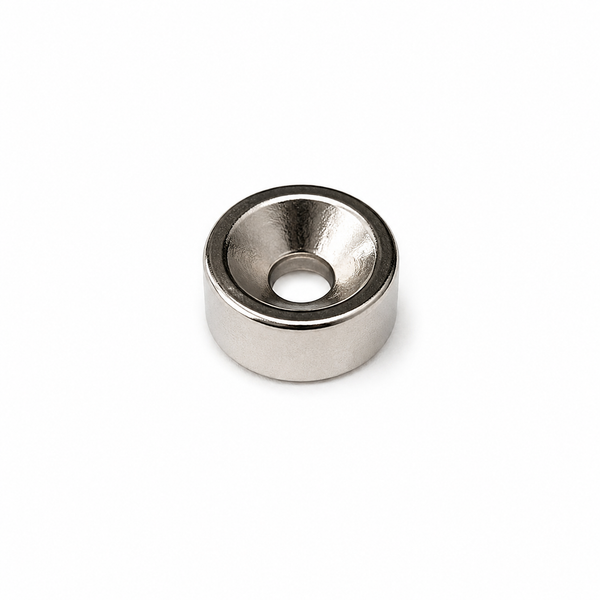 Neodymium Countersunk Ring Magnet - 6mm (OD) x 3mm (H) | Countersunk 4mm/2mm (ID) | N40 | Countersunk on Both Sides