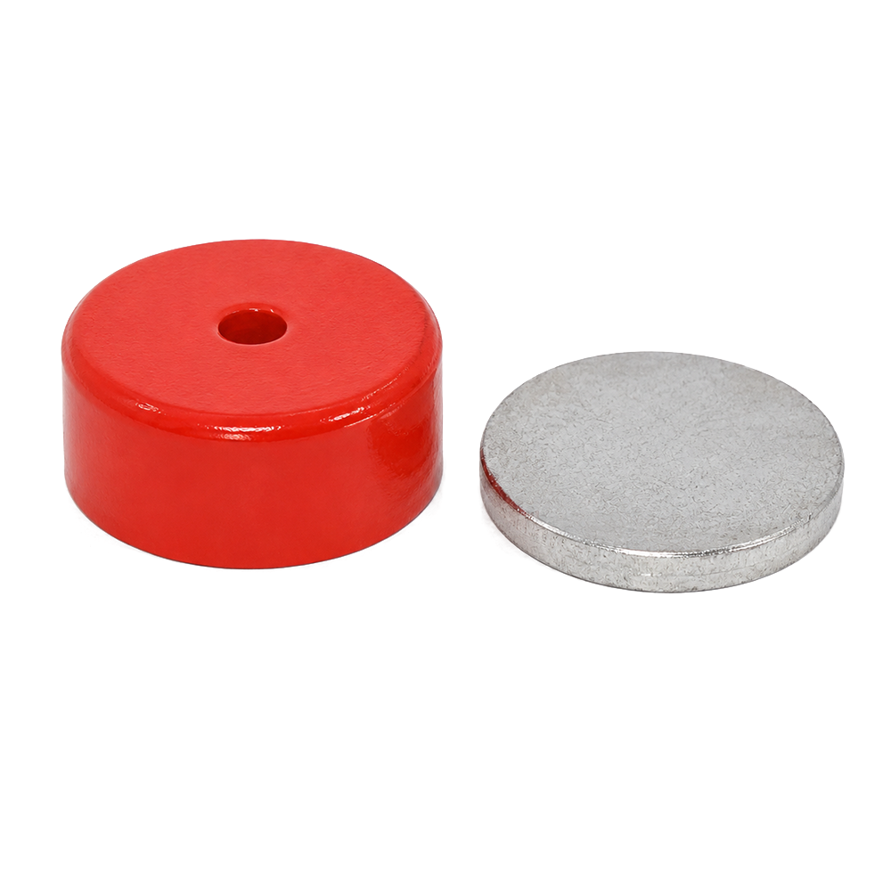 Alnico Shallow Pot Magnet - 19mm x 7.75mm | M4 Countersunk Hole