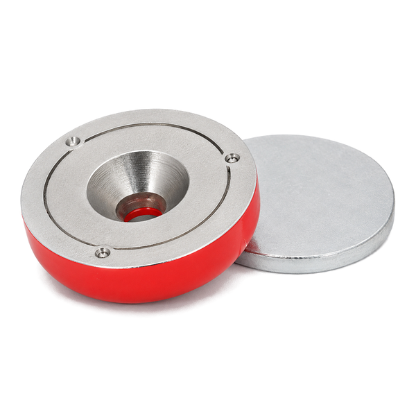 Alnico Shallow Pot Magnet - 28.5mm x 8.75mm | M5 Countersunk Hole