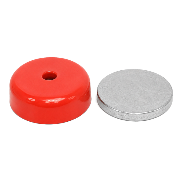 Alnico Shallow Pot Magnet - 28.5mm x 8.75mm | M5 Countersunk Hole