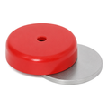 Alnico Shallow Pot Magnet - 38mm x 10.5mm | M6 Straight Through-Hole