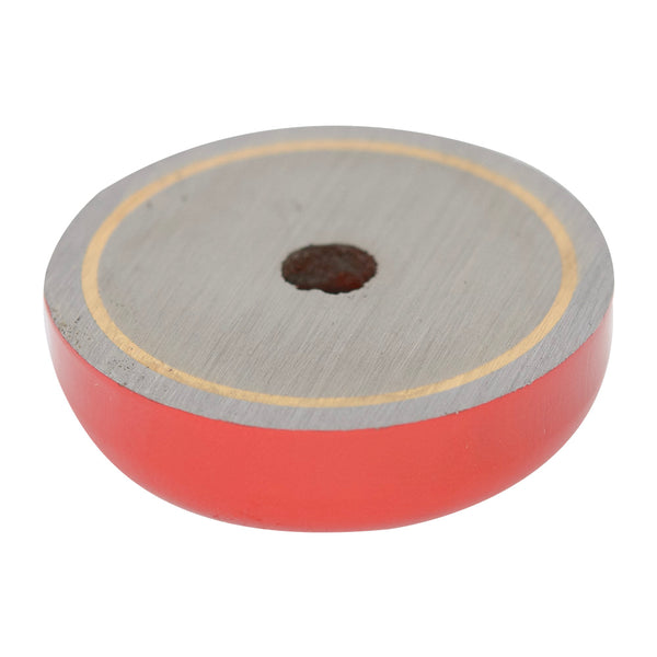 Alnico Shallow Pot Magnet - 38mm x 10.5mm | M6 Straight Through-Hole