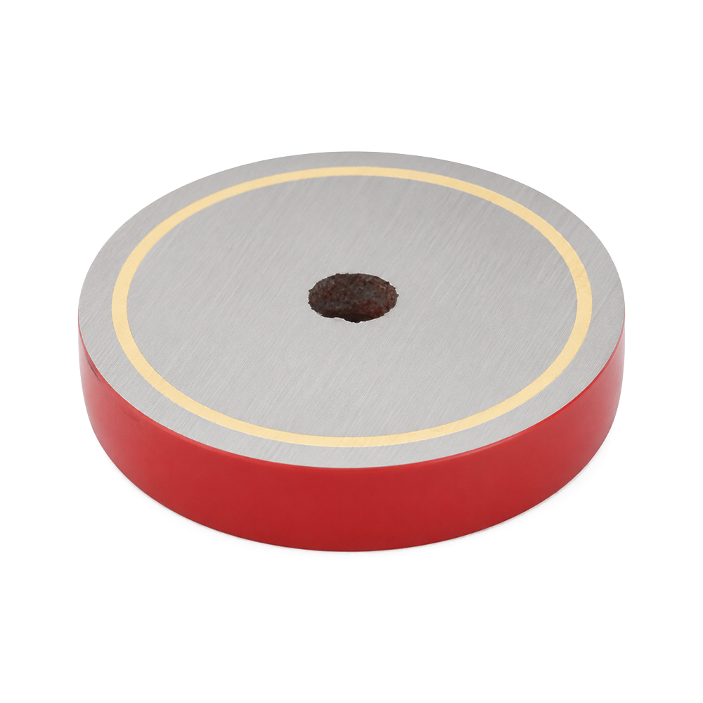 Alnico Shallow Pot Magnet - 38mm x 10.5mm | M6 Straight Through-Hole