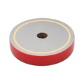 Alnico Shallow Pot Magnet - 38mm x 10.5mm | M6 Straight Through-Hole