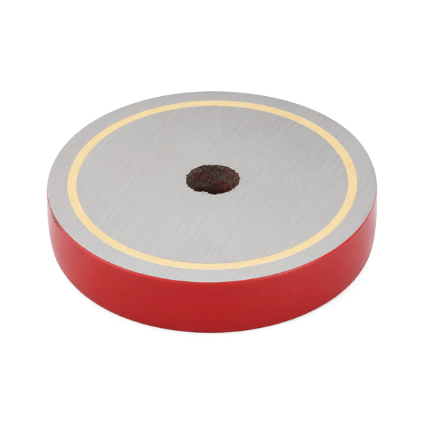 Alnico Shallow Pot Magnet - 38mm x 10.5mm | M6 Straight Through-Hole