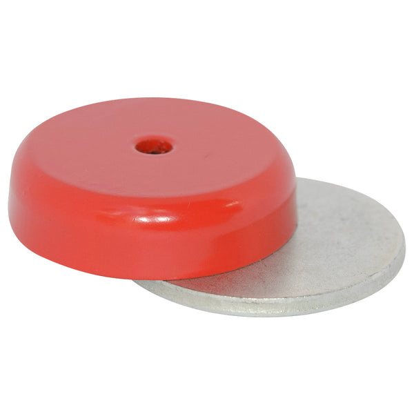 Alnico Shallow Pot Magnet - 38mm x 10.5mm | M6 Straight Through-Hole