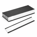 Magnetic Label Holder C-Channel Set – 100mm x 15mm x 1.1mm | Includes Plastic Cover and Insert Card