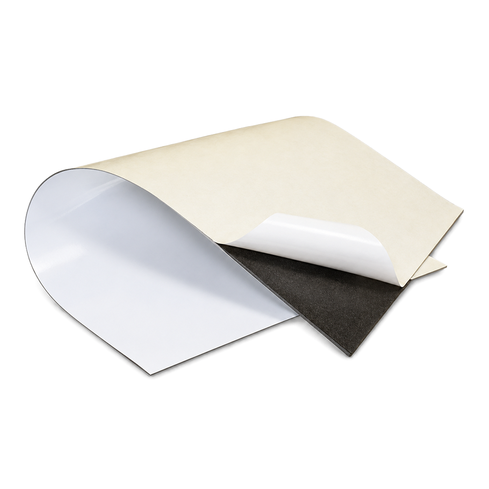 Self-Adhesive Rewritable Whiteboard | Steel Magnet Holding Sheet | White | 620mm x 0.8mm x 1 metre