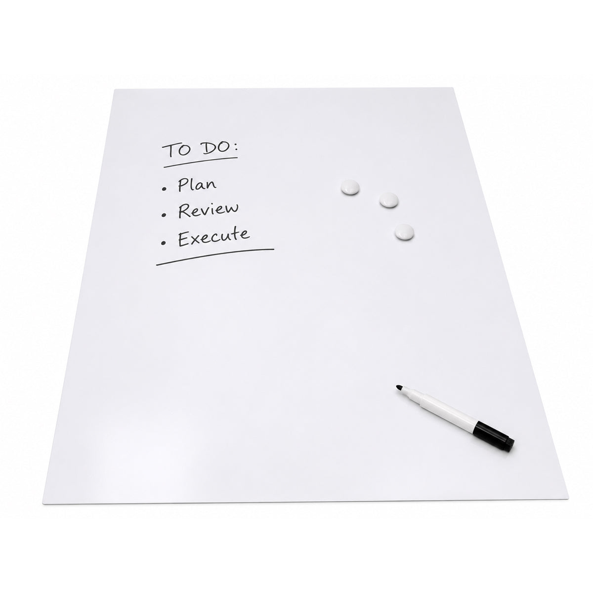 Self-Adhesive Flexible Steel Sheeting | Magnet Receptive Whiteboard | 1200mm (W) x 0.6mm (T) x 2000mm (L)