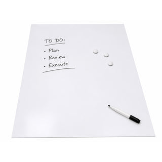 Self-Adhesive Flexible Steel Sheeting | Magnet Receptive Whiteboard | 1200mm (W) x 0.6mm (T) x 2000mm (L)