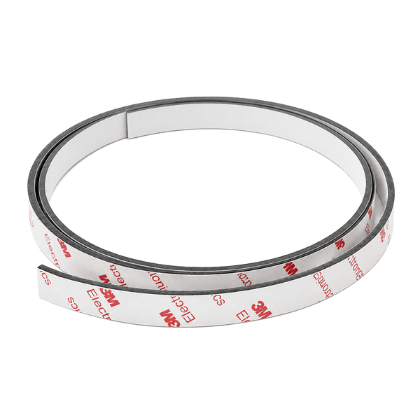 Self-Adhesive Non-Magnetic White Steel Tape | 12.5mm x 1mm x PER METRE | Supplied As Continuous Length