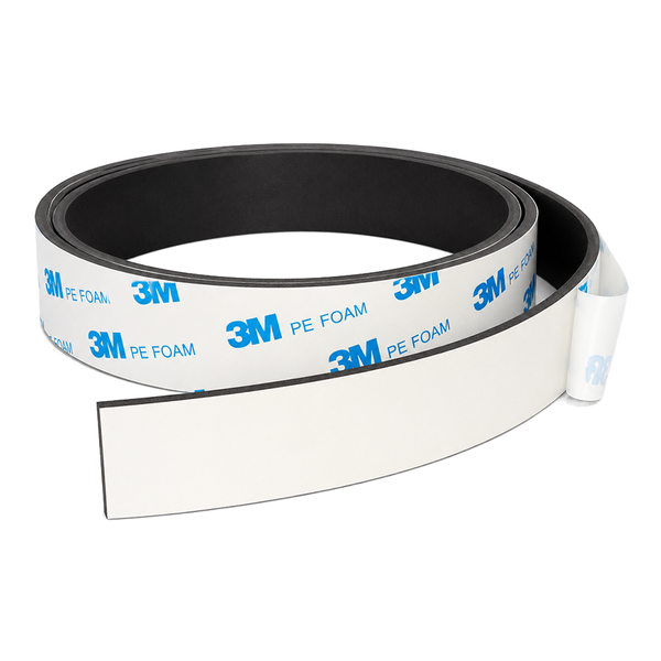 Magnafix Magnetic Tape with 3M White Foam Adhesive | 25mm x 1.5 mm x PER METRE | Supplied As Continuous Length | PART A