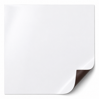 Gloss White Magnetic Sheeting - 1000mm x 0.8mm x 1 metre