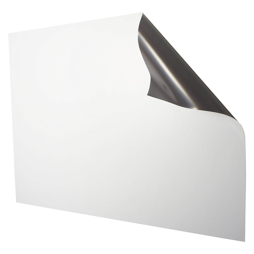 Magnetic Sheeting - 620mm x 0.6mm x 1 METRE | Matte White