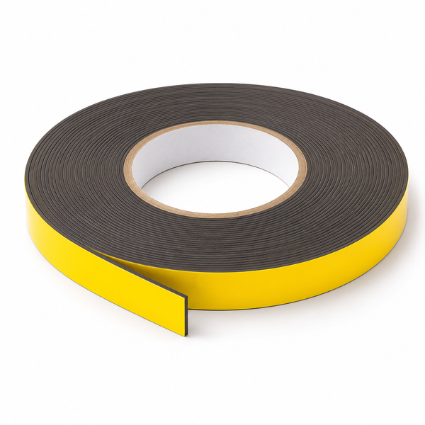 Yellow Magnetic Tape - 10mm x 0.8mm | 30m ROLL