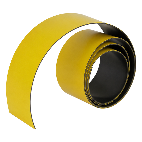Yellow Magnetic Tape - 50mm x 0.6mm | PER METRE | Supplied As Continuous Length