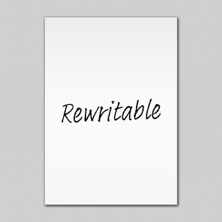 Rewritable A4 White Gloss Magnetic Label | 297mm x 210mm x 0.4mm