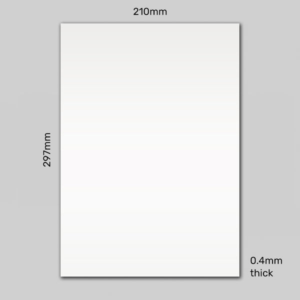 Rewritable A4 White Gloss Magnetic Label | 297mm x 210mm x 0.4mm