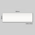 Rewritable White Magnetic Label - 100mm x  30mm x 0.8mm