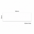 AMF Magnetics Rewritable White Magnetic Label - 100mm x 30mm x 0.8mm