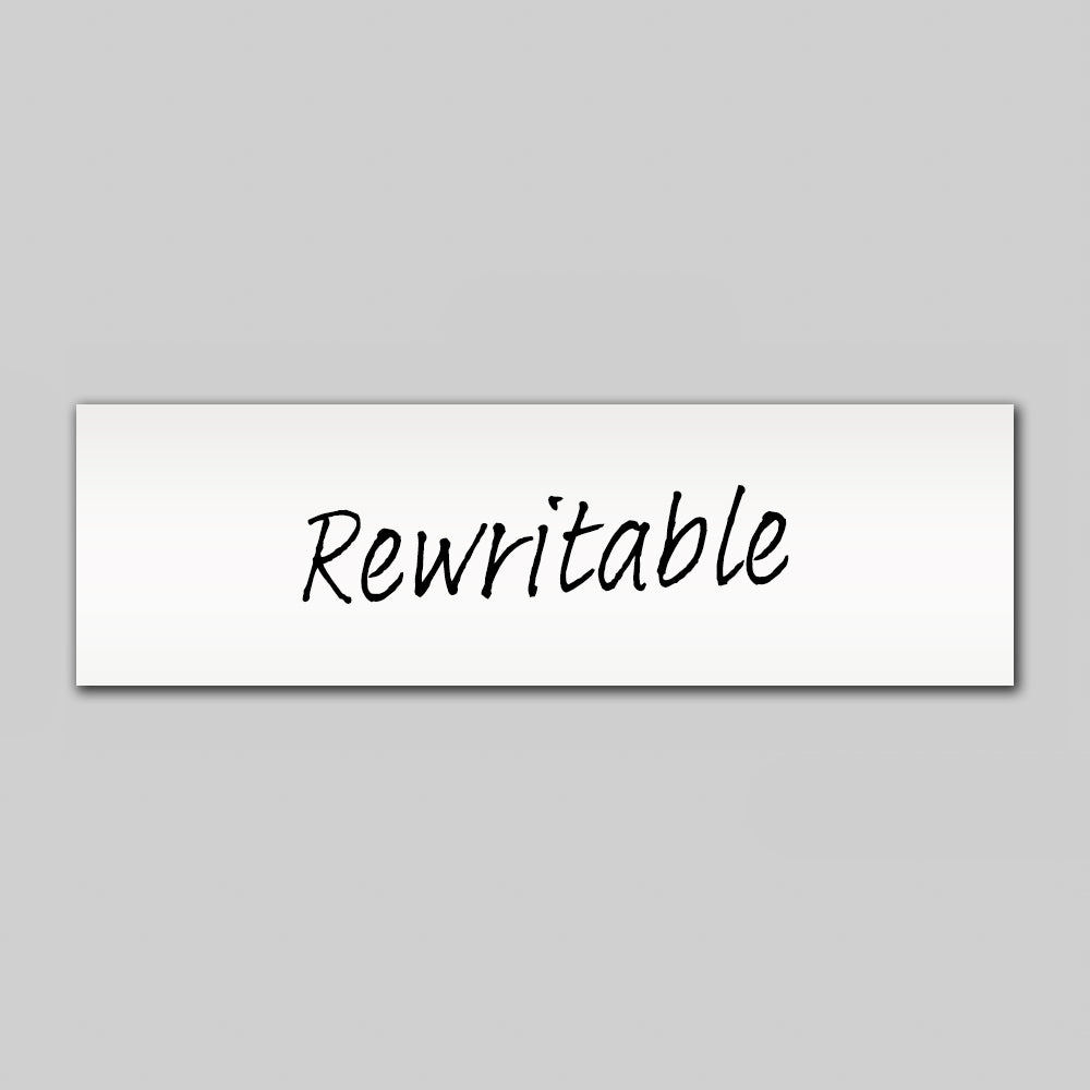 Rewritable White Magnetic Label - 100mm x  30mm x 0.8mm